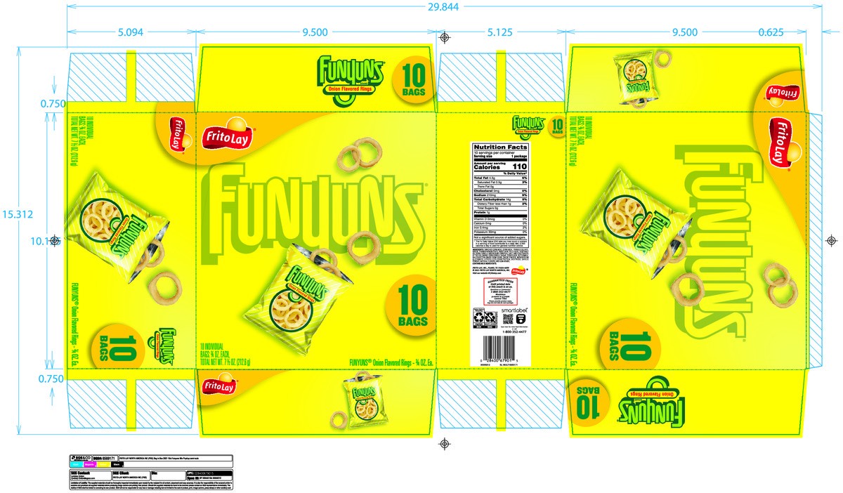 slide 3 of 13, Funyuns Onion Flavored Rings 3/4 Oz 10 Count, 10 ct