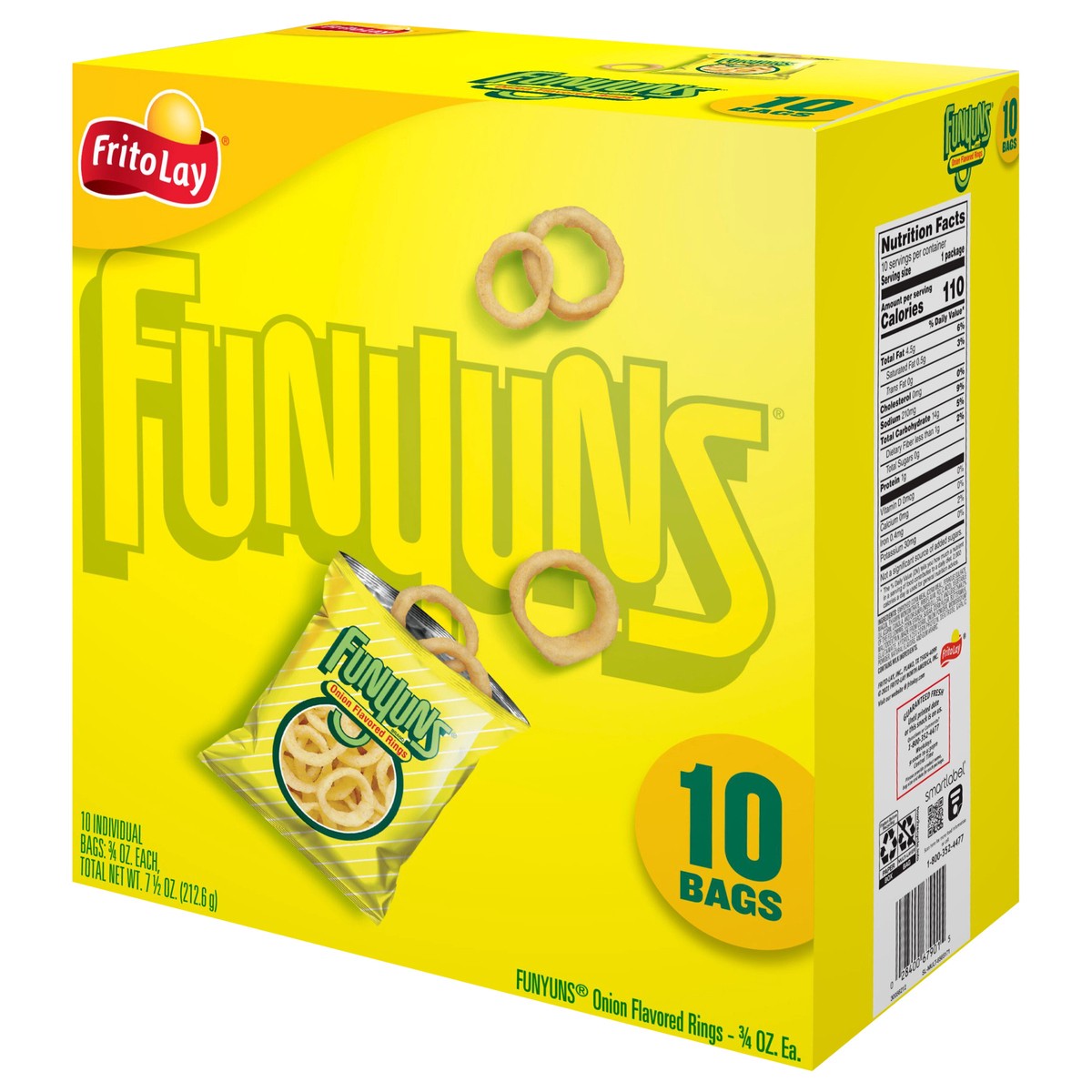 slide 9 of 13, Funyuns Onion Flavored Rings 3/4 Oz 10 Count, 10 ct