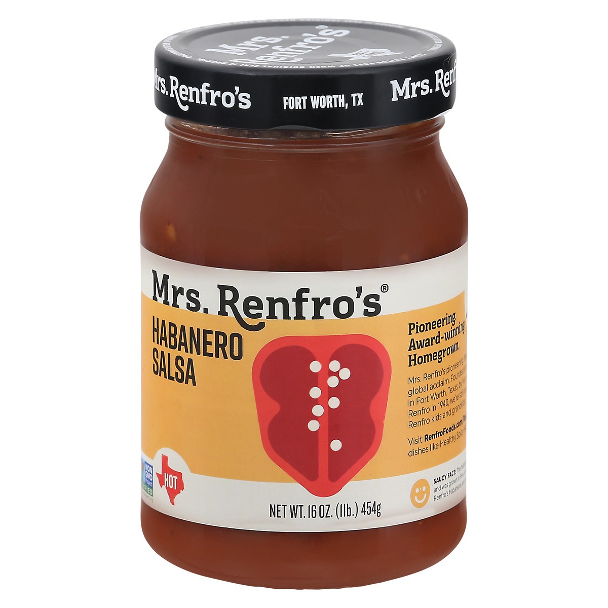 slide 11 of 12, Mrs. Renfro's Hot Habanero Salsa 16 oz, 16 oz