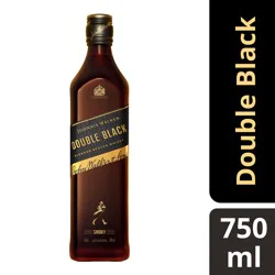 Johnnie Walker Double Black Label Blended Scotch Whisky, 750 ml