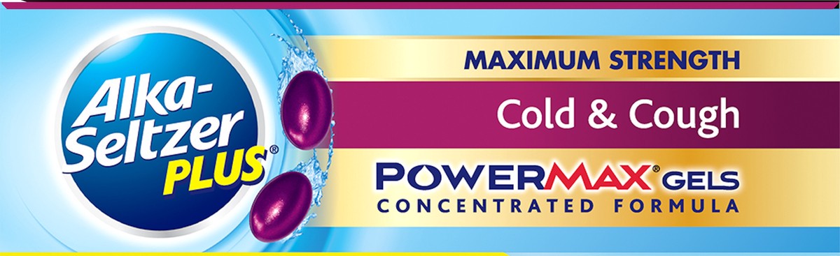 slide 8 of 8, Alka-Seltzer Powermax Cold Cough Gel, 16 ct