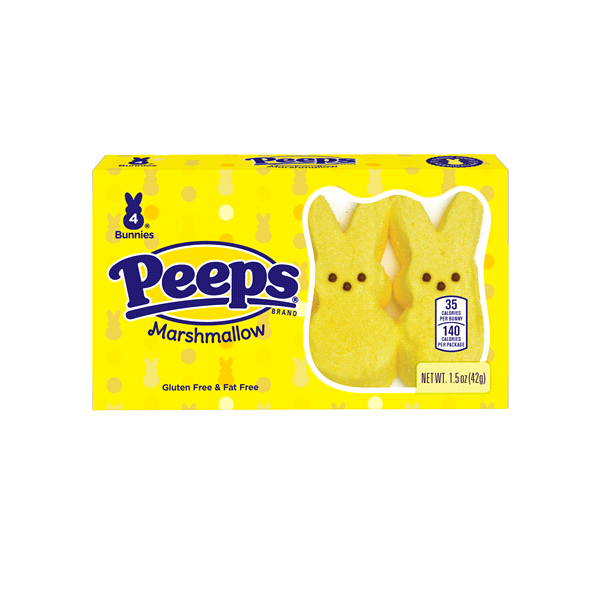 slide 1 of 2, Peeps Easter Yellow Bunnies, 1.5 oz