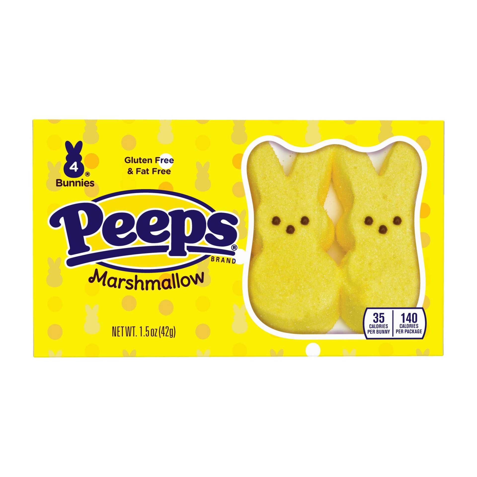 slide 1 of 6, Peeps Easter Yellow Bunnies, 1.5 oz