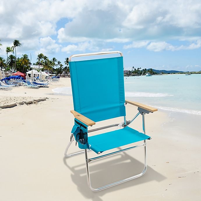 slide 2 of 2, Rio Hi-Boy Beach Chair - Blue, 1 ct