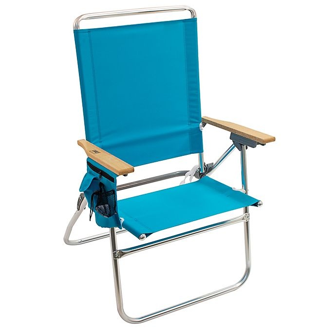 slide 1 of 2, Rio Hi-Boy Beach Chair - Blue, 1 ct