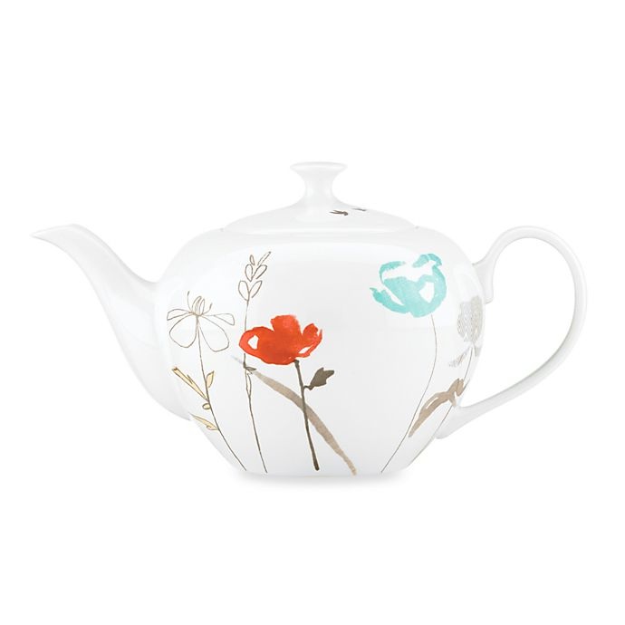 slide 1 of 1, Lenox Poppy Street Linen Teapot, 1 ct