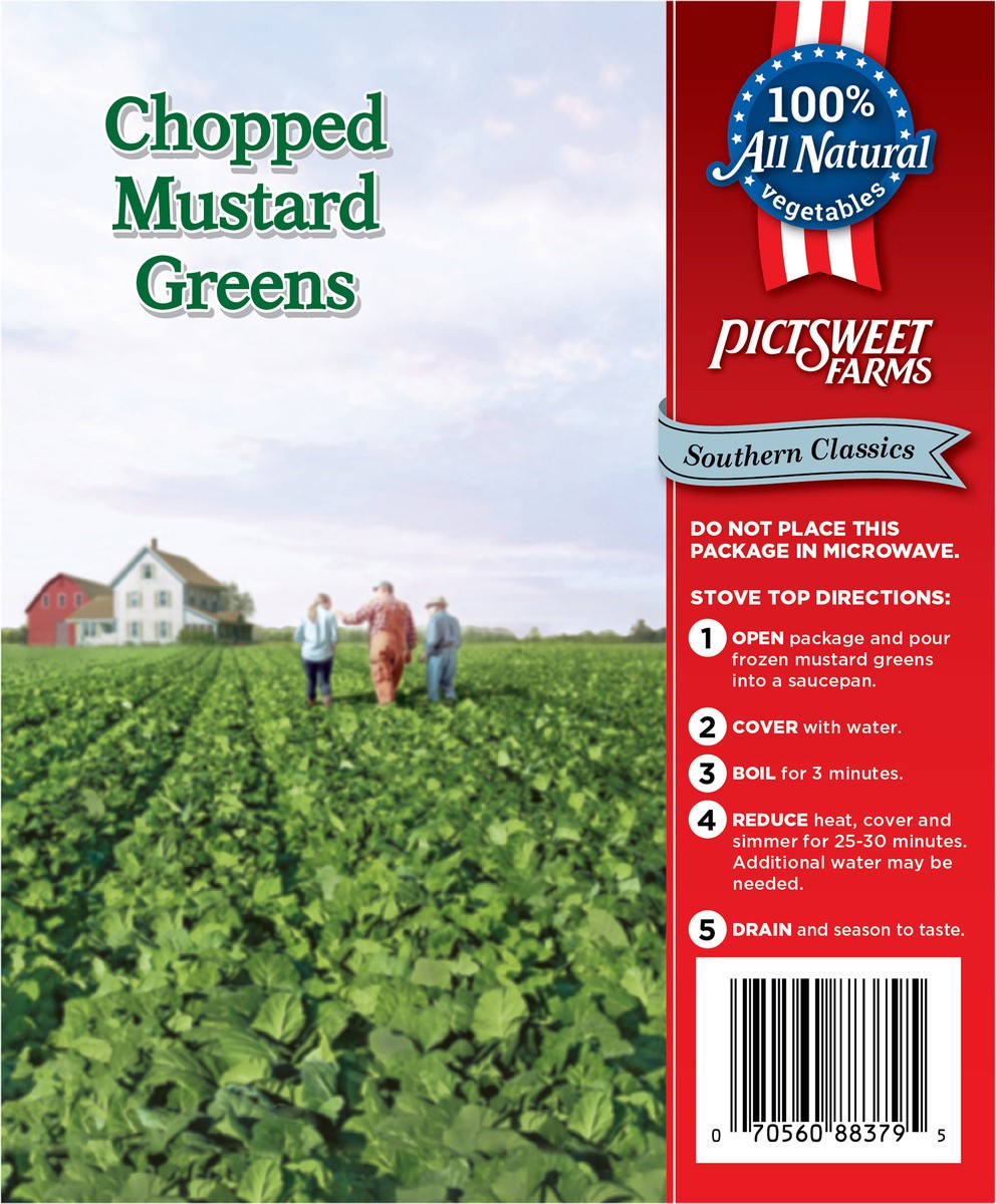 slide 3 of 3, PictSweet Mustard Greens, 14 oz