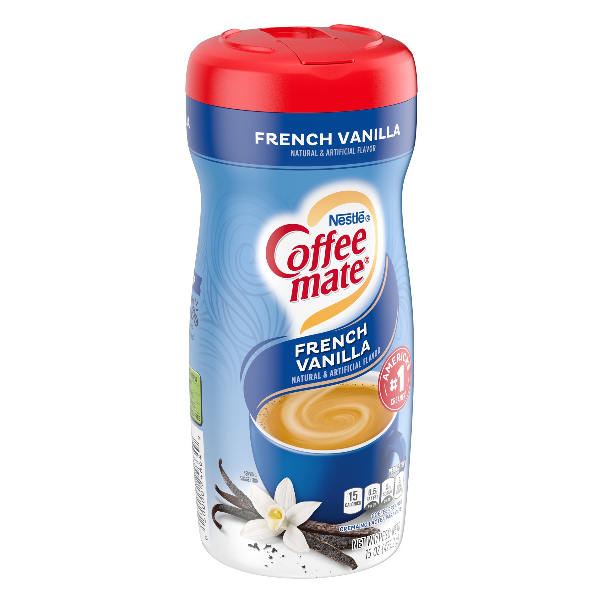 slide 4 of 5, NESTLE COFFEE MATE Coffee Creamer French Vanilla Flavor, Powder Creamer, 15 oz. Canister, 15 oz