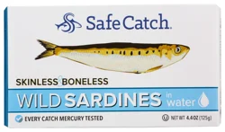 Safe Catch Wild Skinless & Boneless Sardines in Water - 4.4 oz