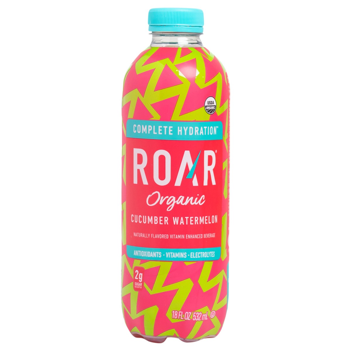 slide 1 of 11, ROAR Roar Organic Cucumber Watermelon Hydration Beverage- 18 fl oz, 18 fl oz