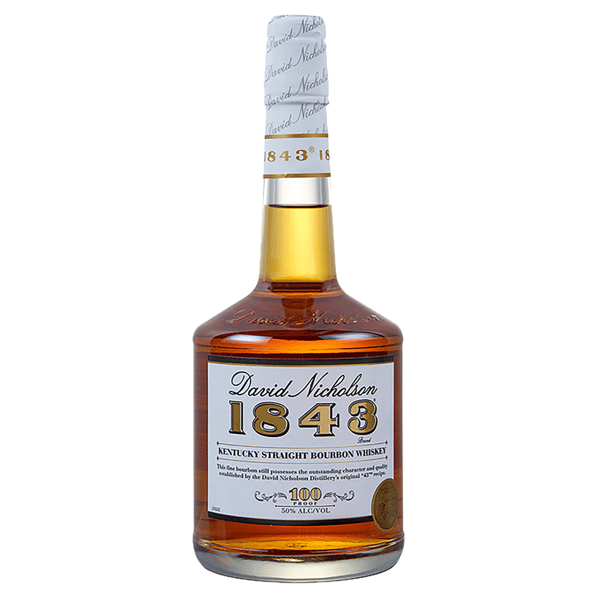 slide 1 of 1, David Nicholson 1843 Kentucky Straight Bourbon Whiskey, 750 ml