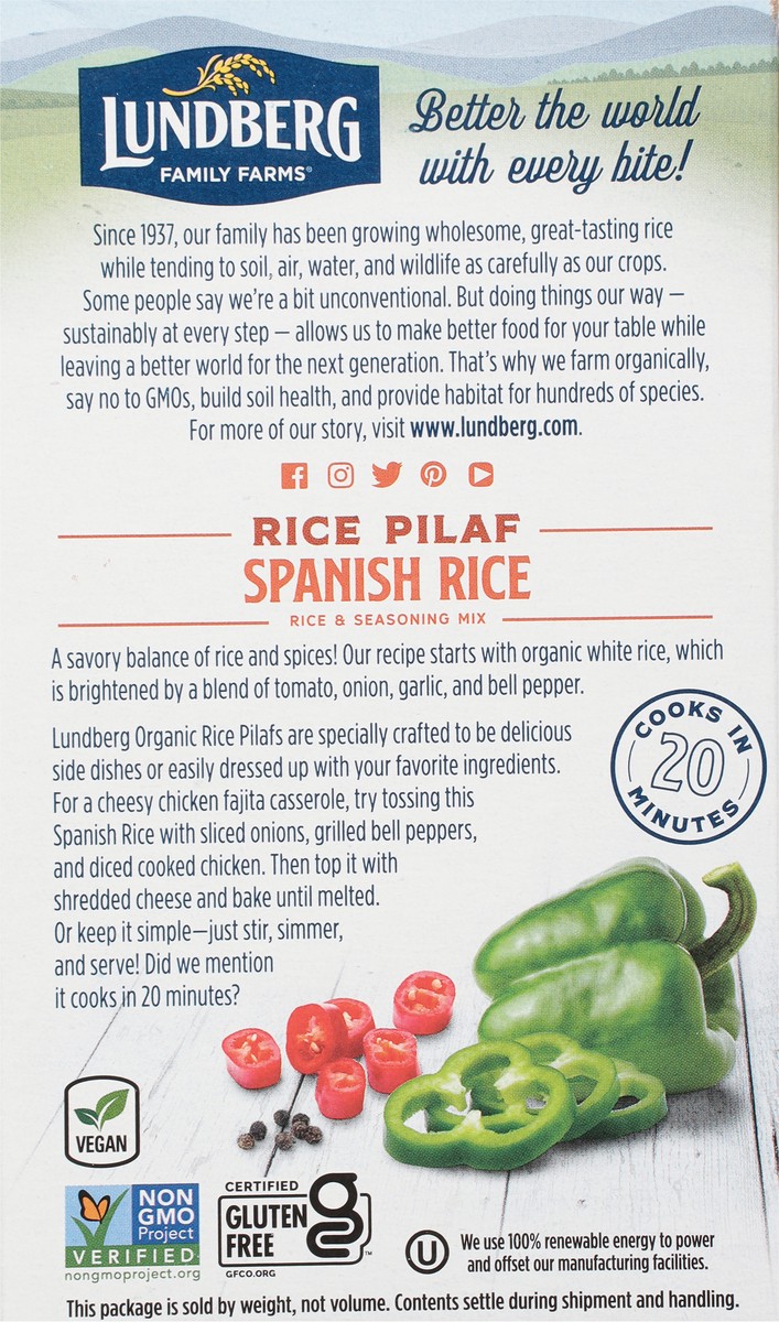 slide 3 of 9, Lundberg Family Farms Rice Pilaf Spanish Rice Rice & Seasoning Mix 5.5 oz, 5.5 oz