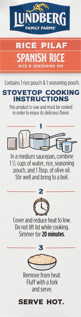 slide 9 of 9, Lundberg Family Farms Rice Pilaf Spanish Rice Rice & Seasoning Mix 5.5 oz, 5.5 oz