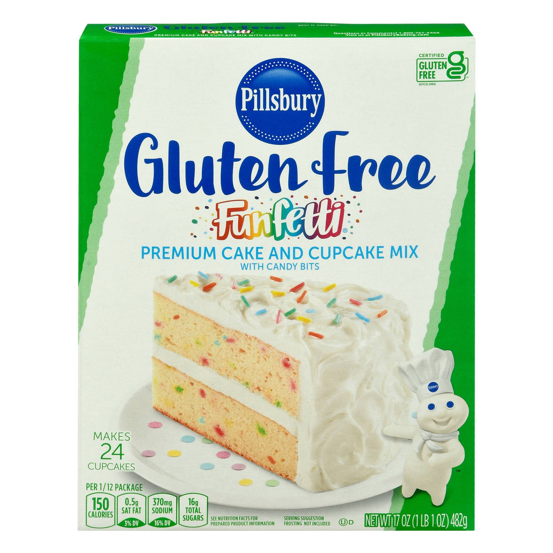 slide 1 of 1, Pillsbury Gluten Free Funfetti Cake - 17oz, 17 oz