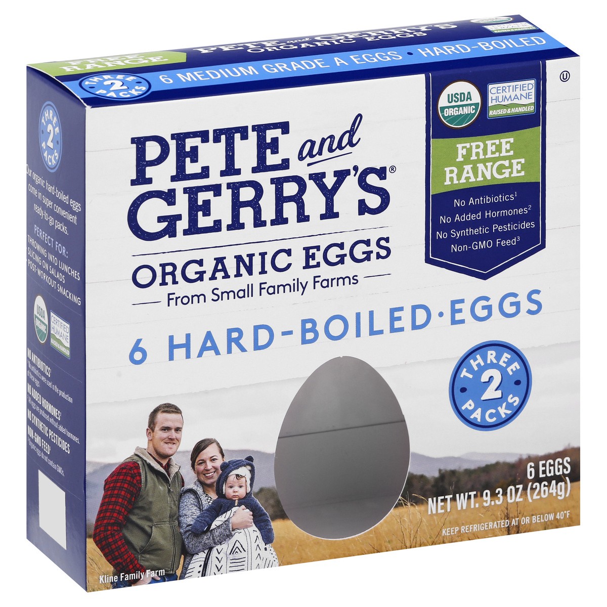 slide 9 of 10, Pete and Gerry's Organic Free Range Hard-Boiled Eggs 6 ea, 6 ct