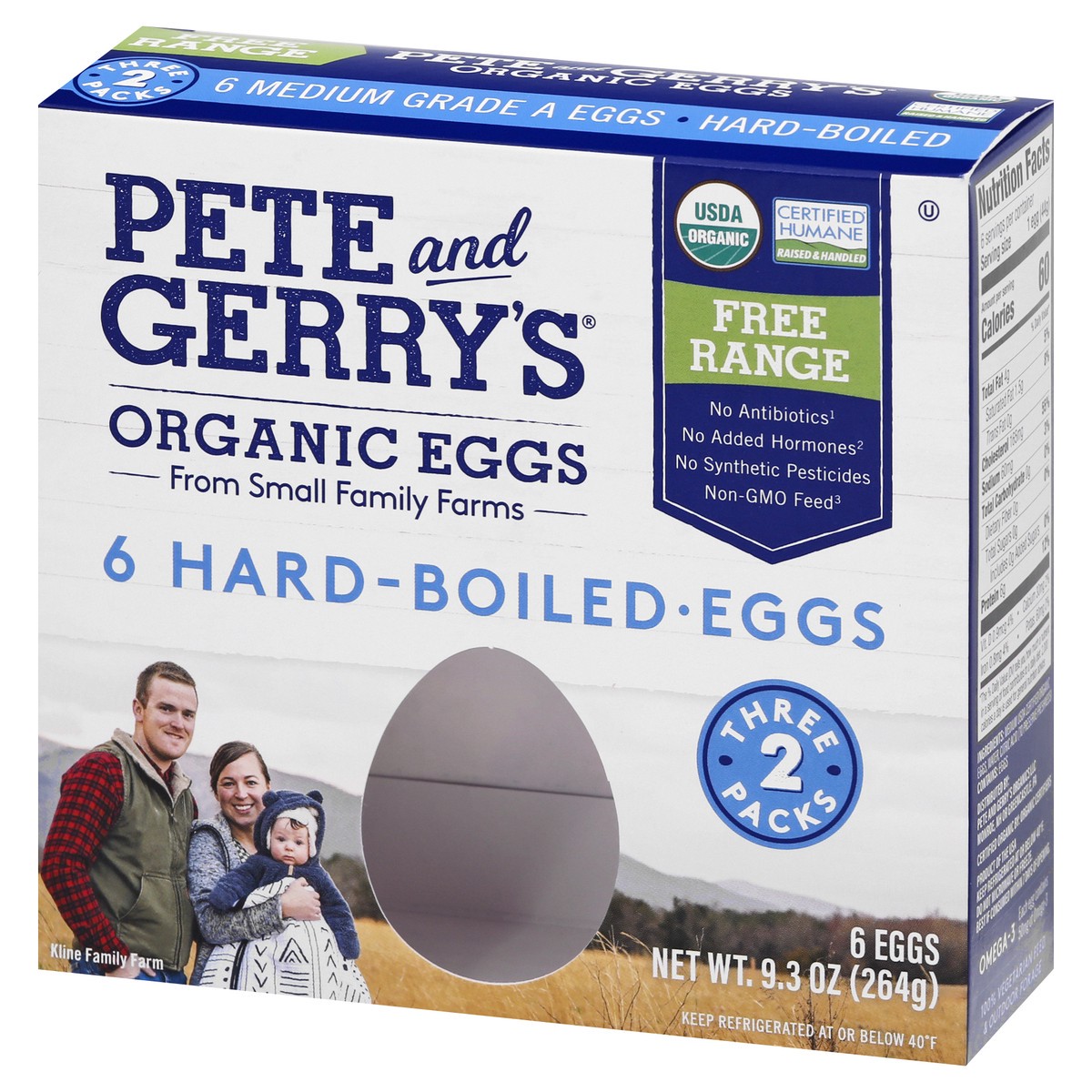 slide 5 of 10, Pete and Gerry's Organic Free Range Hard-Boiled Eggs 6 ea, 6 ct