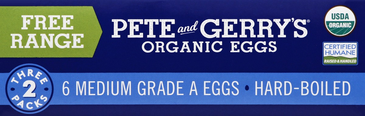 slide 2 of 10, Pete and Gerry's Organic Free Range Hard-Boiled Eggs 6 ea, 6 ct