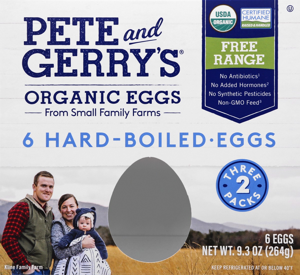 slide 8 of 10, Pete and Gerry's Organic Free Range Hard-Boiled Eggs 6 ea, 6 ct