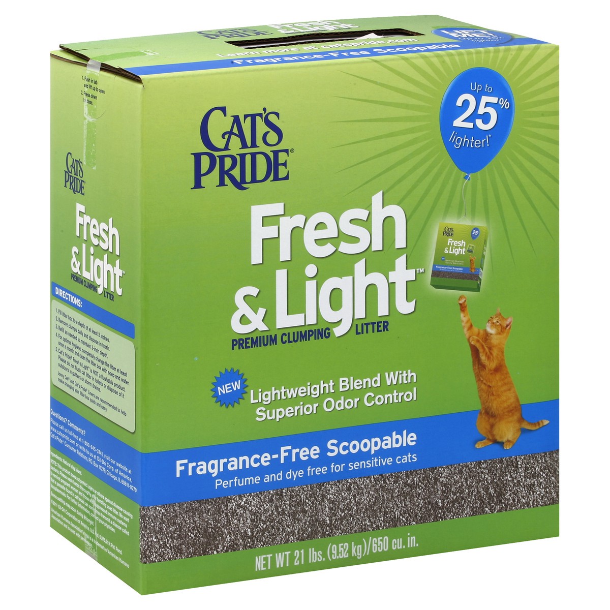 slide 4 of 4, Cat's Pride Premium Clumping Litter 21 lb, 21 lb