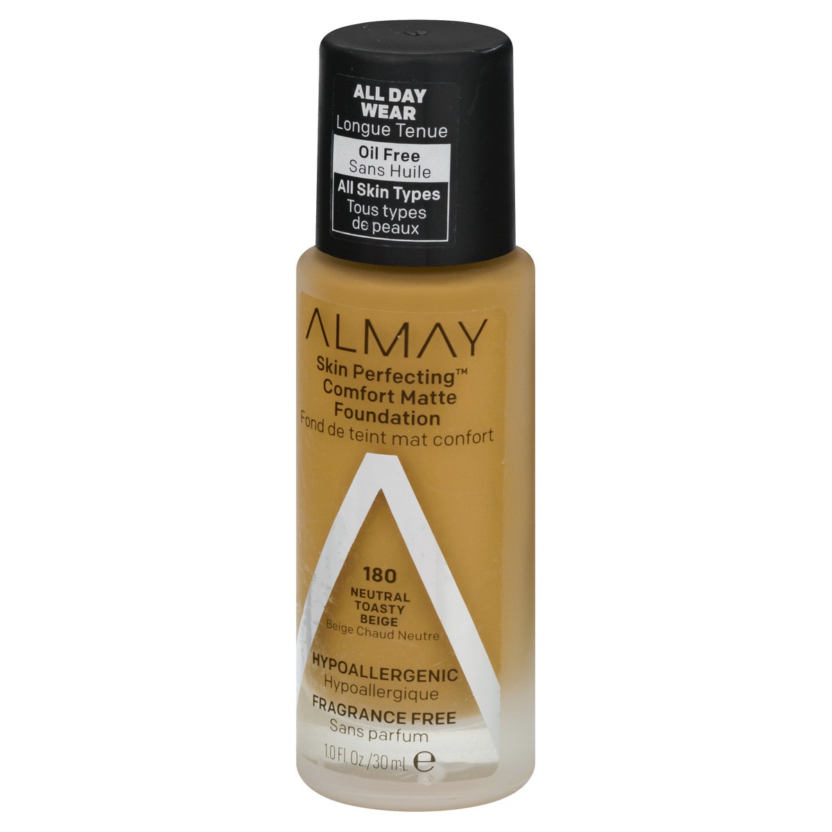 slide 3 of 9, Almay Skin Perfecting Comfort Matte Neutral Toasty Beige 180 Foundation 1 oz, 1 oz