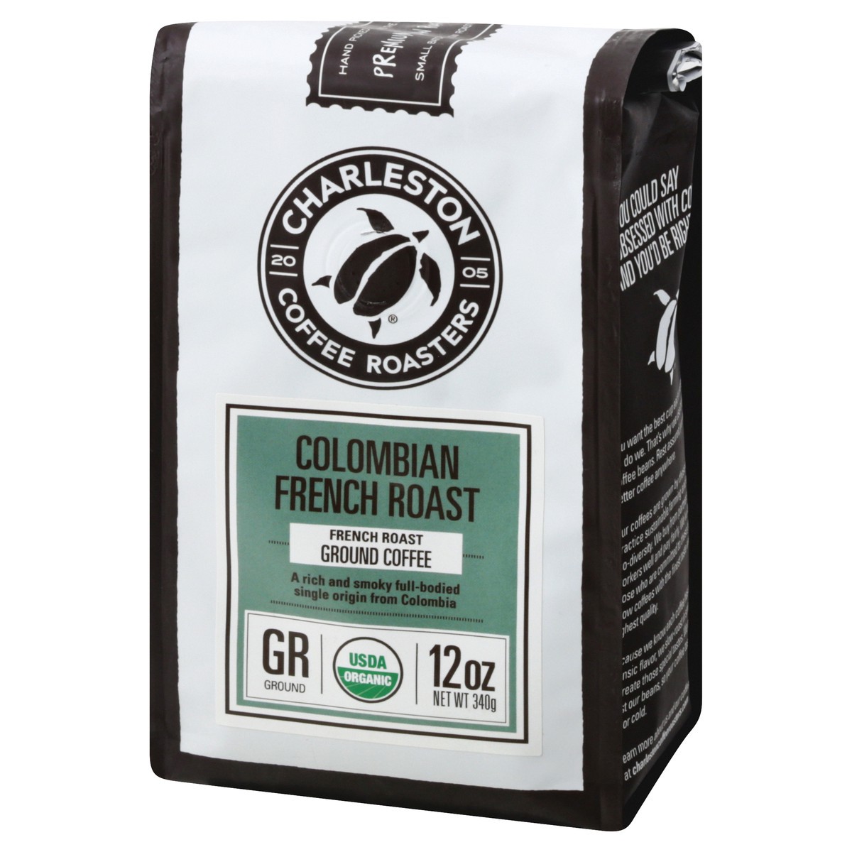 slide 10 of 11, Charleston Coffee Roasters Colombian French Roast Ground, 12 oz