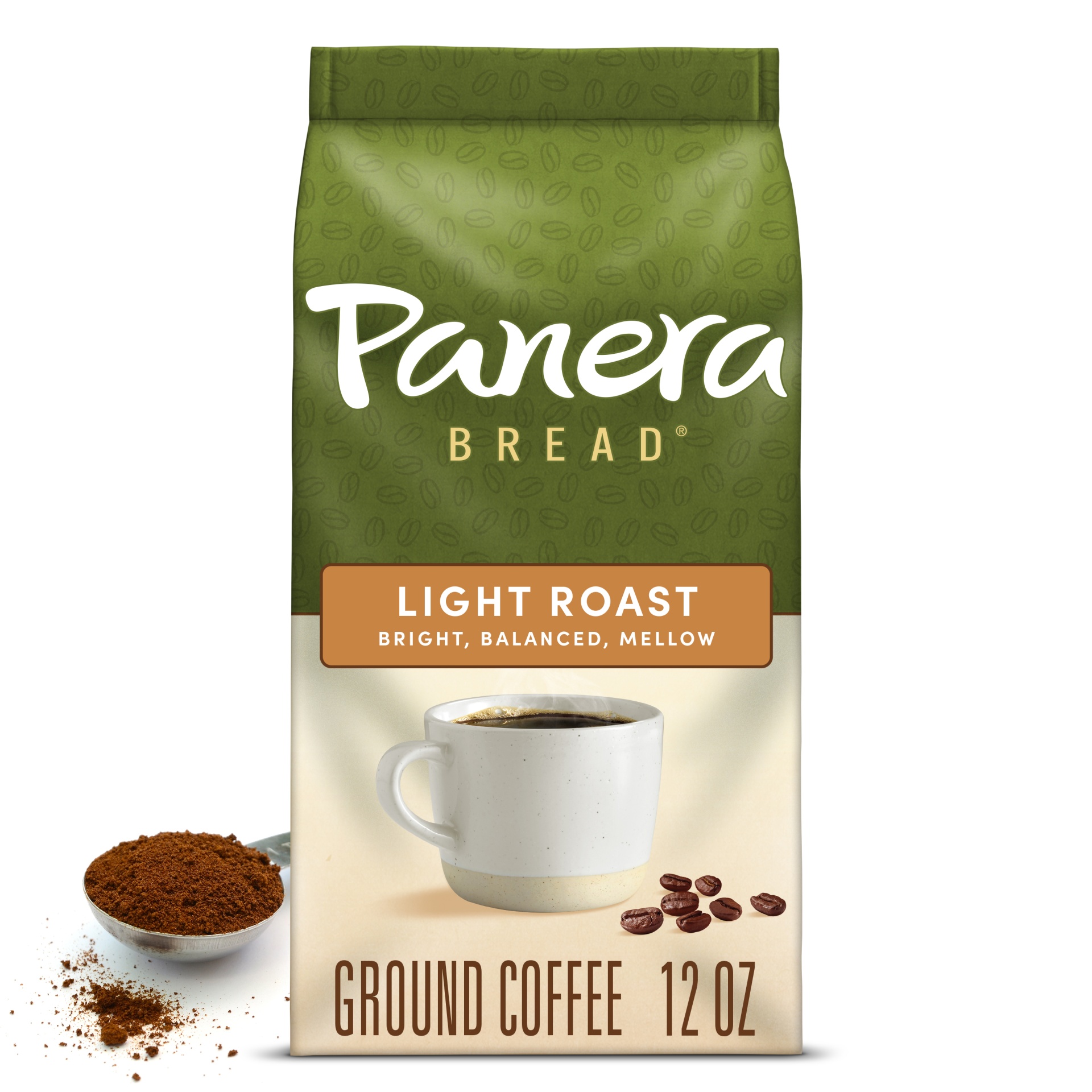 slide 1 of 1, Panera Bread Light Roast Ground Coffee, 12 oz