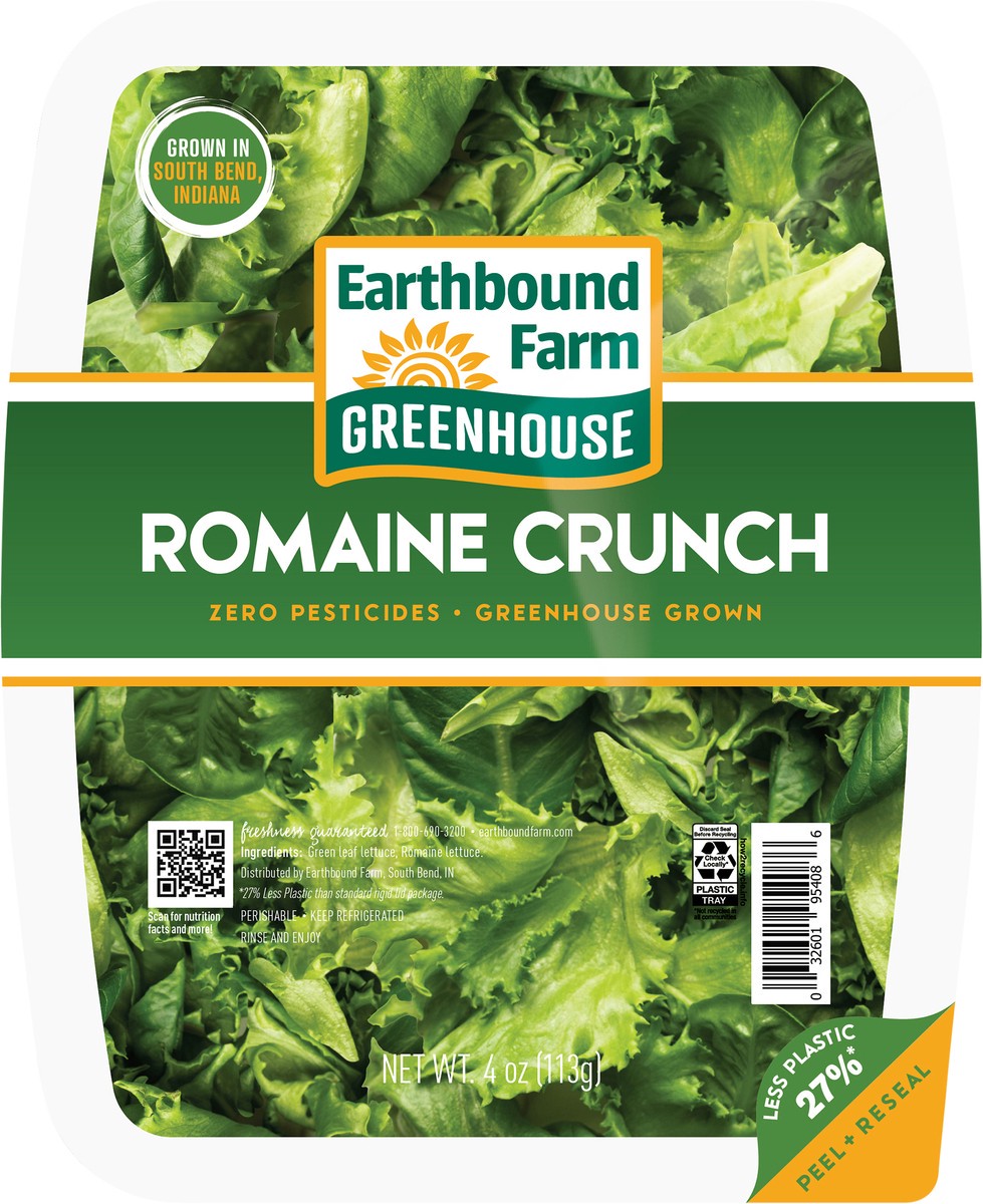 slide 5 of 7, Earthbound Farm Romaine Crunch, 4 oz