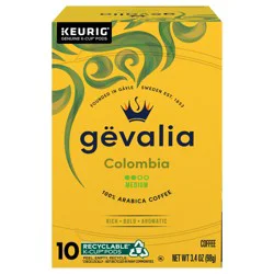 Gevalia Colombia Medium Roast K-Cup Coffee Pods, 10 ct Box