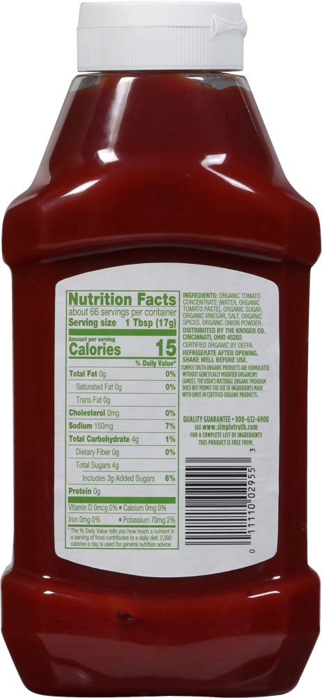 slide 2 of 2, Simple Truth Organic Tomato Ketchup, 40 oz