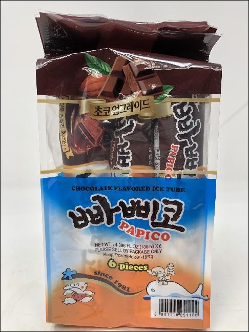 slide 1 of 1, Lotte Papico Choc Ice Tube, 26.4 fl oz