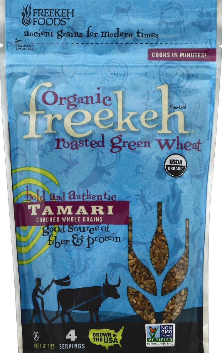 slide 2 of 2, Freekah Foods Green Wheat 8 oz, 8 oz