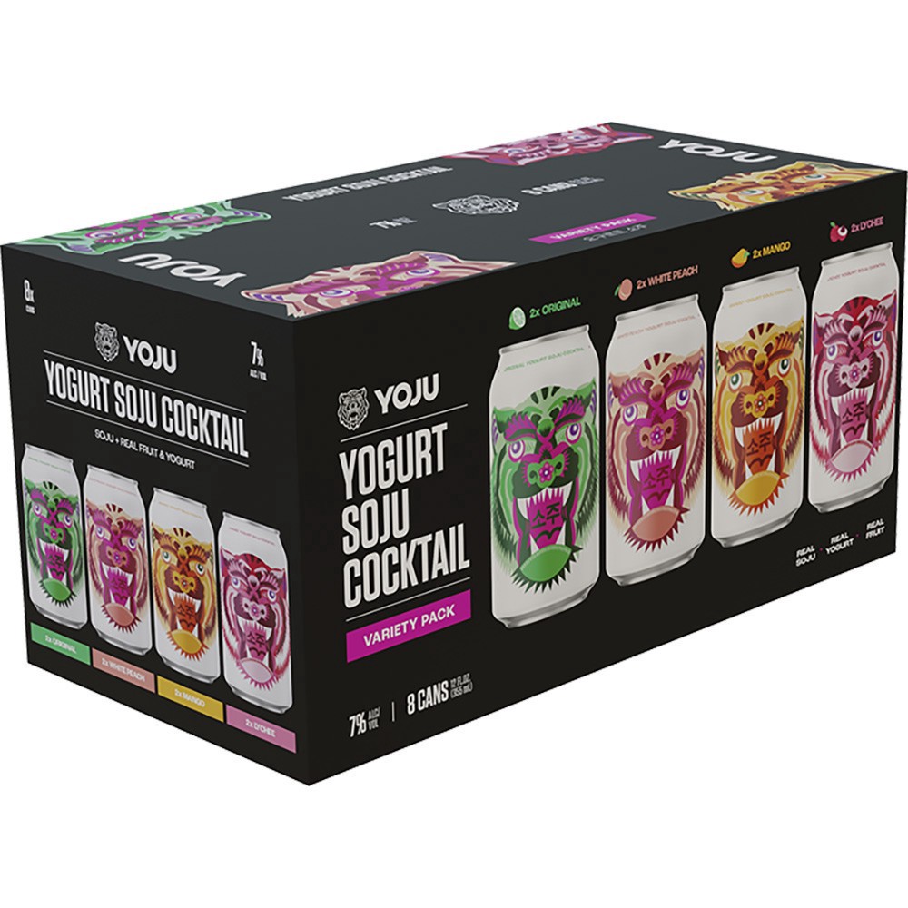 slide 1 of 1, Drunk Fruit Yoju Soju Cocktail Variety Pack, 8 ct; 12 oz