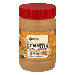 SE Grocers Creamy Peanut Butter With Honey Spread - 16 oz