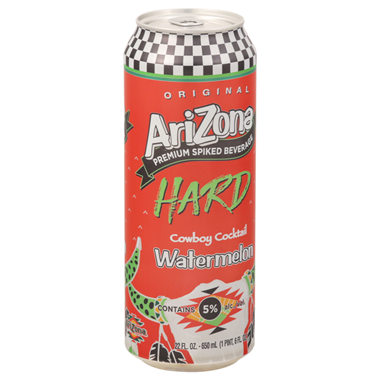 slide 1 of 1, AriZona Hard Watermelon Cowboy Cocktail 22 fl oz, 22 oz