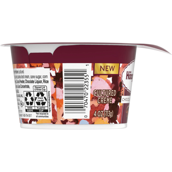 slide 3 of 13, Haagen Daz Cultured Creme Choc, 4 oz