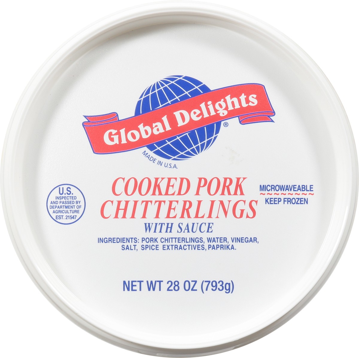 slide 13 of 13, Global Delights Cooked Cooked Pork Chitterlings with Sauce 28 oz, 28 oz