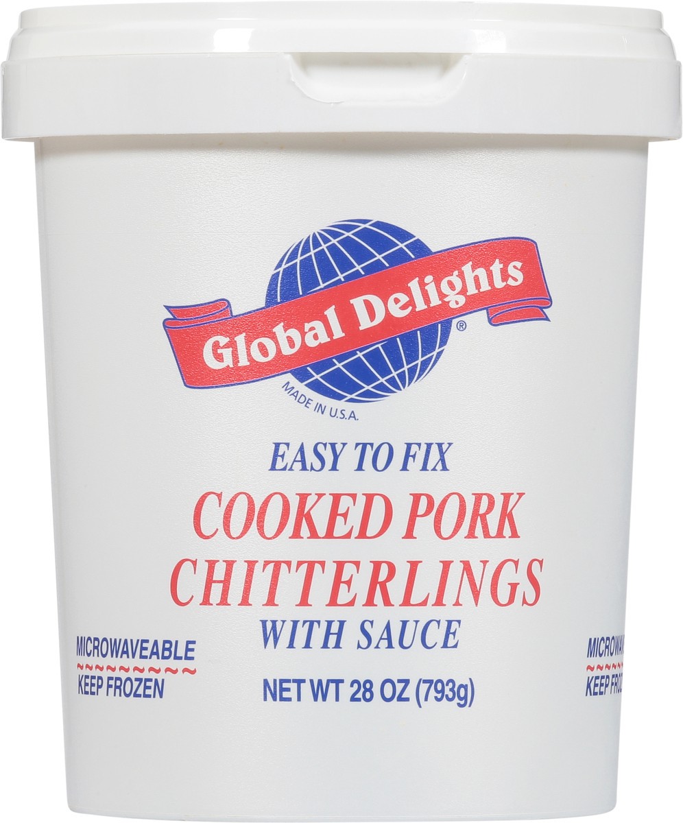 slide 12 of 13, Global Delights Cooked Cooked Pork Chitterlings with Sauce 28 oz, 28 oz