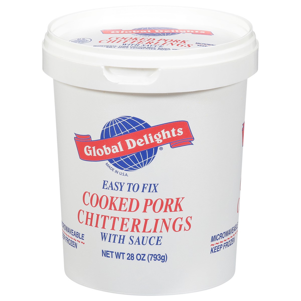 slide 2 of 13, Global Delights Cooked Cooked Pork Chitterlings with Sauce 28 oz, 28 oz