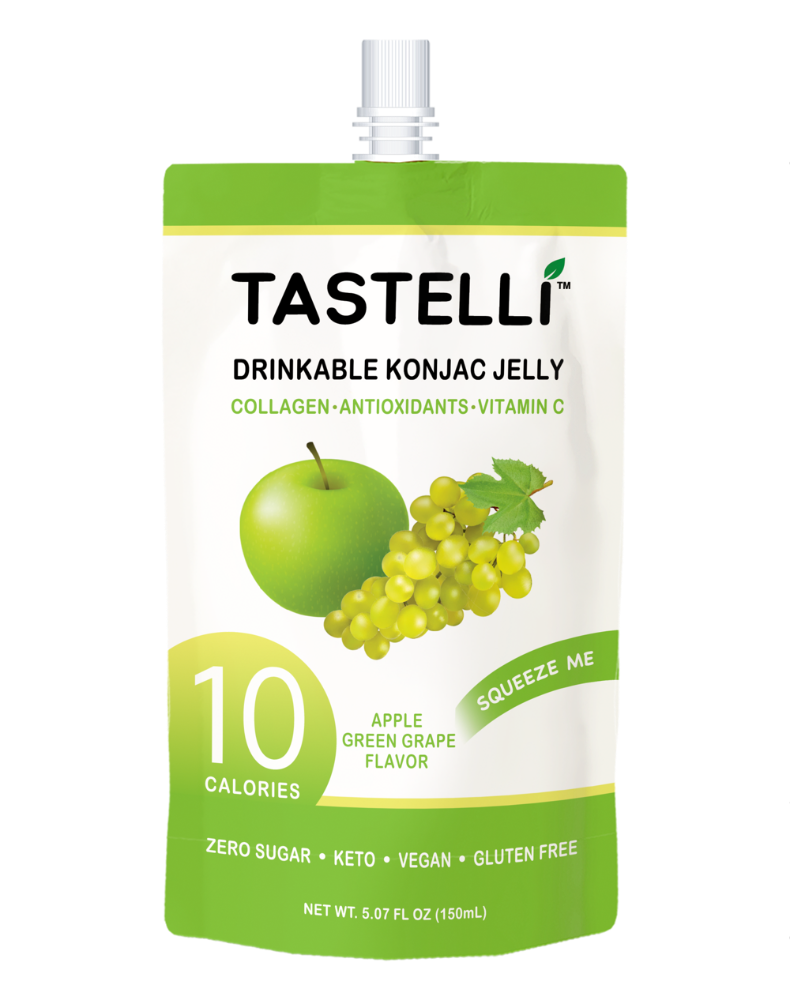 slide 2 of 2, Tastelli Apple Green Grape Drinkable Konjac Jelly - 5.07 fl oz, 5.07 fl oz
