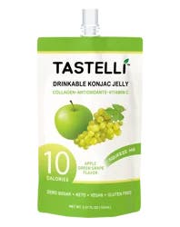 Tastelli Apple Green Grape Drinkable Konjac Jelly - 5.07 fl oz