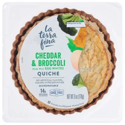 La Terra Fina Cheddar & Broccoli Quiche 6 oz