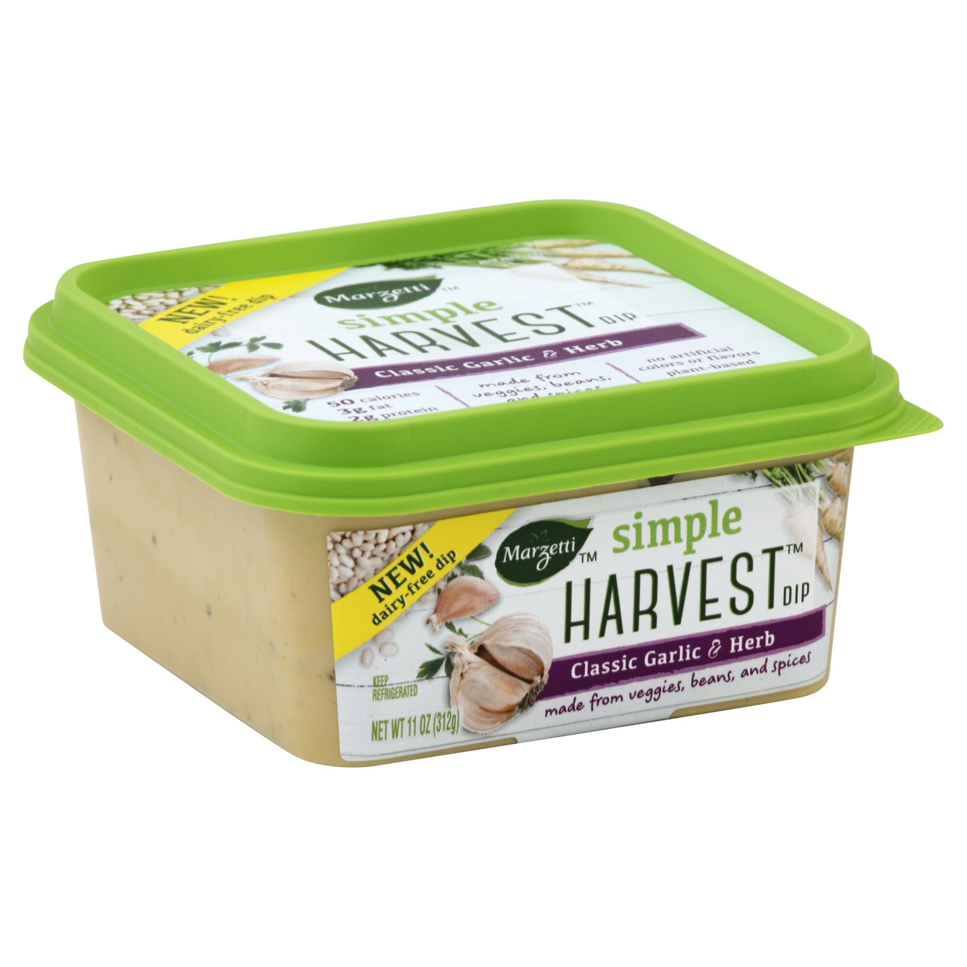 slide 1 of 1, Marzetti Simple Harvest Classic Garlic & Herb Dip, 11 oz