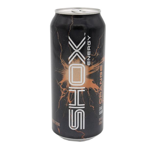 slide 1 of 1, Hy-Vee Shox Orange, 16 oz