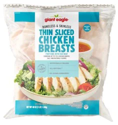 Giant Eagle Chicken Breasts, Thin Sliced