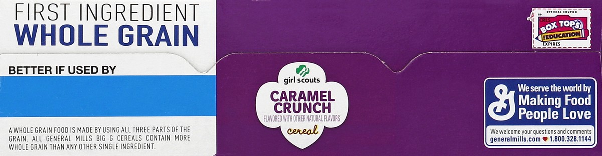 slide 2 of 6, General Mills Girl Scouts Limited Edition Caramel Crunch Cereal, 11 oz