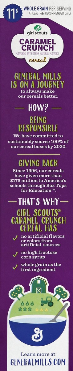 slide 3 of 6, General Mills Girl Scouts Limited Edition Caramel Crunch Cereal, 11 oz