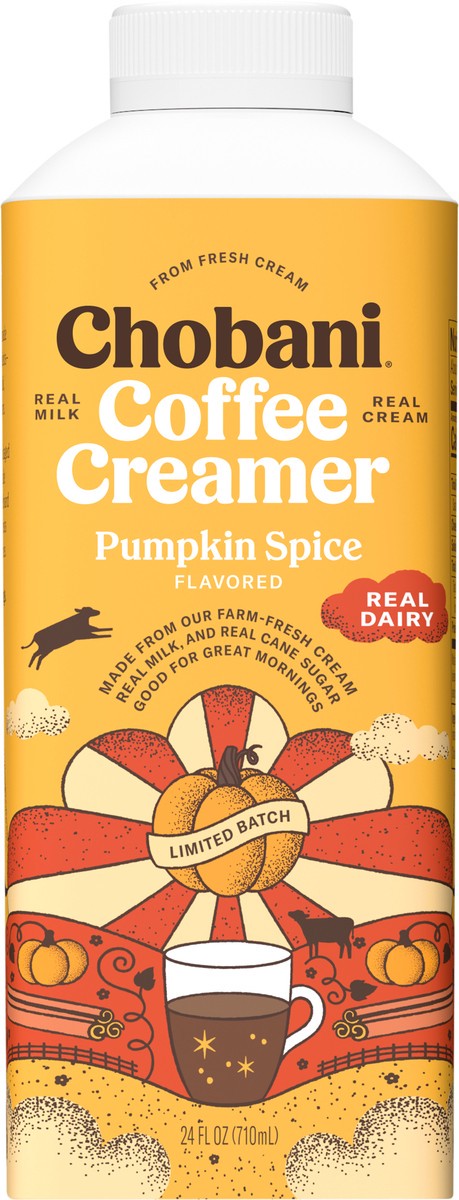 slide 6 of 9, Chobani Pumpkin Spice Flavored Coffee Creamer 24 fl oz, 24 oz