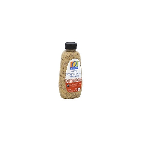 slide 1 of 1, O Organics Organic Mustard Stone Ground Bottle, 12 oz