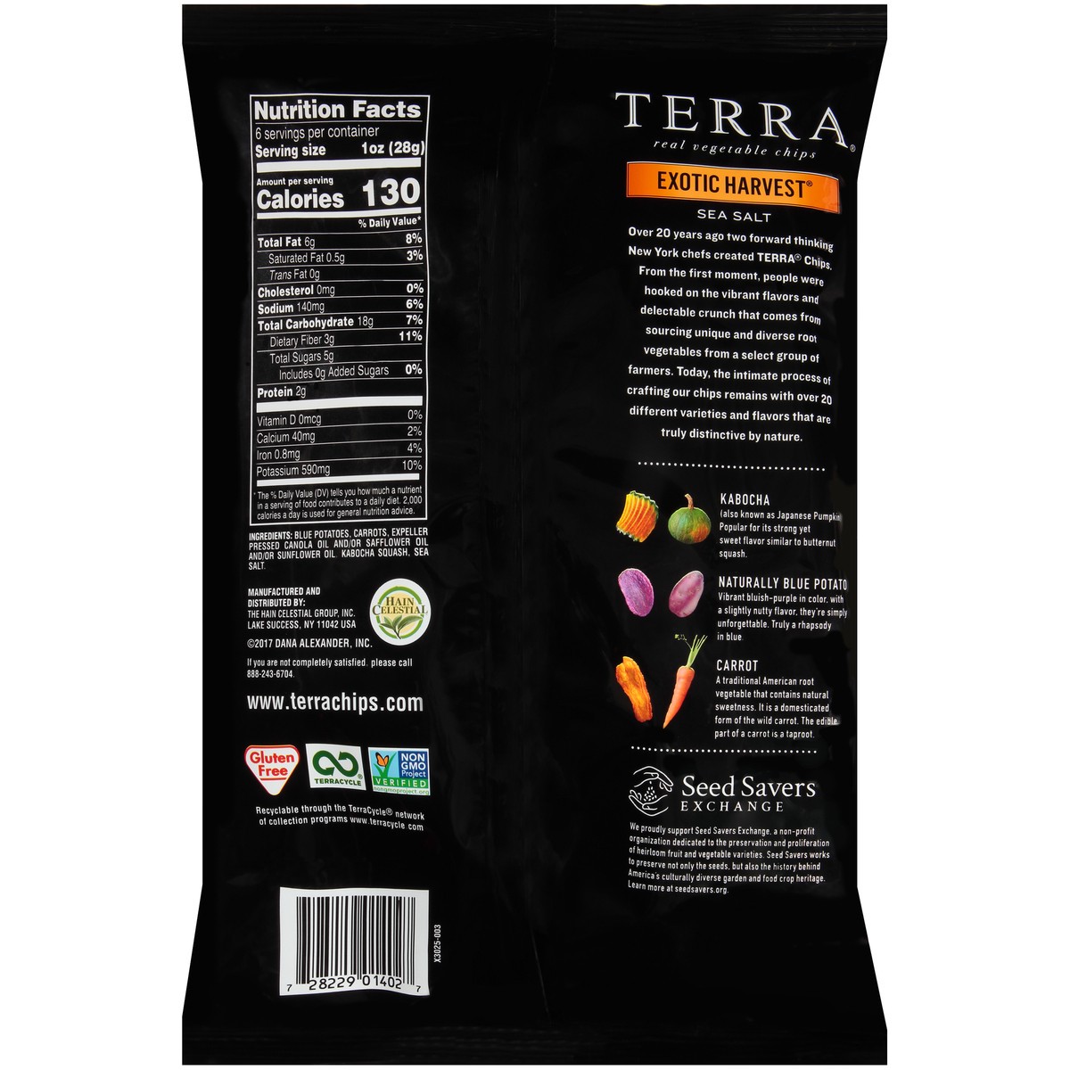slide 3 of 9, Terra Exotic Harvest Real Vegetable Chips 6 oz. Bag, 6 oz