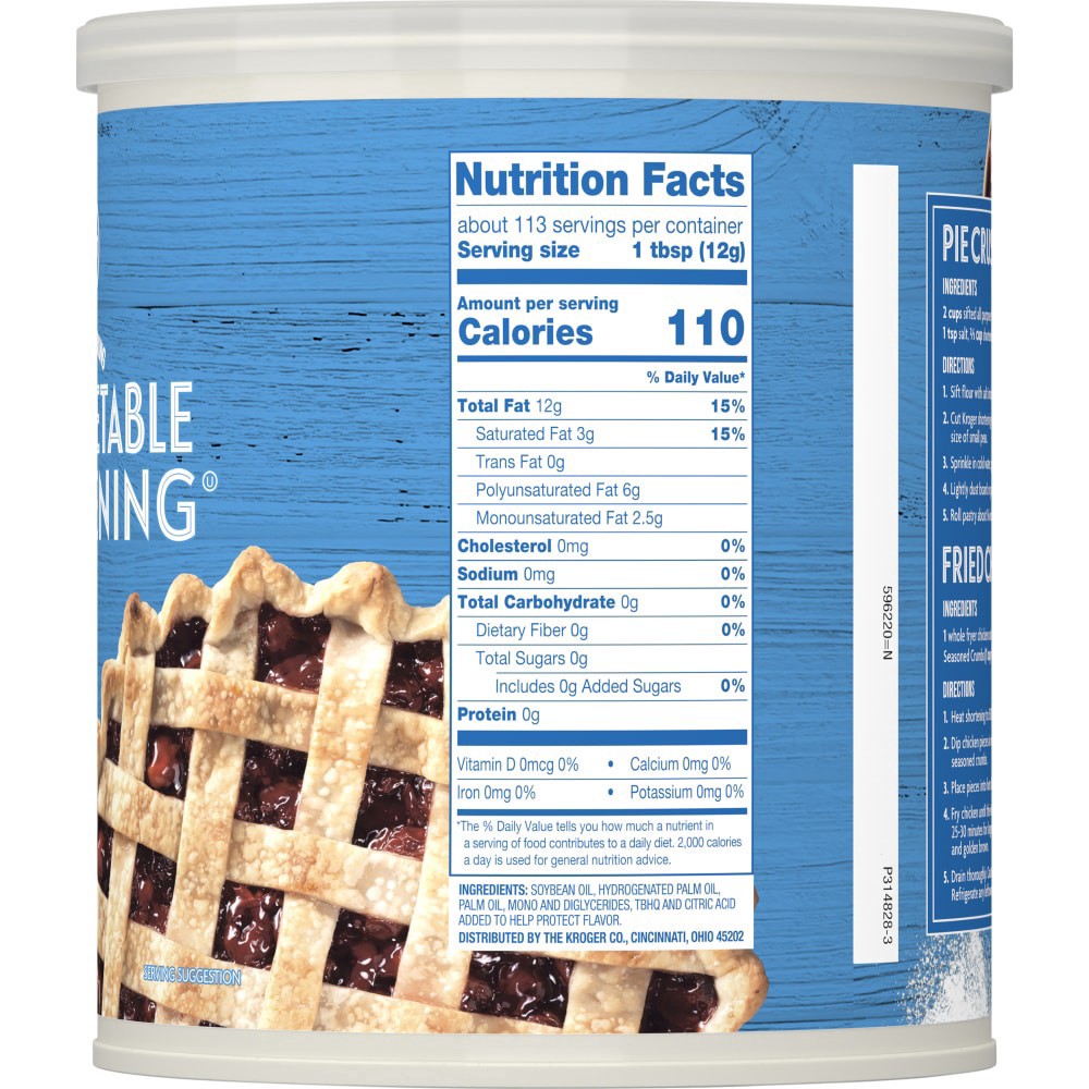 slide 2 of 4, Kroger All-Vegetable Shortening, 48 oz